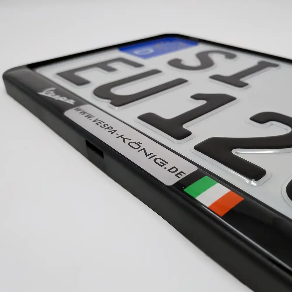 Motorrad-Kennzeichenhalter mit mehrfarbigem 3D-Aufdruck
