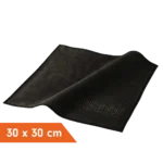 Microfaser Prägetuch Schwarz 30x30cm